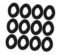 Baluue 20piezas Coleteros De Alta Elasticidad Para Mujer Accesorios De Pelo Chic y Sencillos Cintas Para Coletas Color Negro Para Uso Diario y Diferentes Peinados