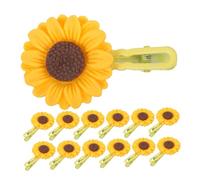 Baluue 20piezas Pinzas Pelo Diseño De Girasoles Accesorios Cabello Horquillas Portátiles Tocados Para Mujeres