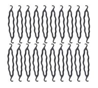 Baluue 20piezas Rizador de Plástico Máquina para Hacer Moños de Pelo Doble Gancho para Peinar el Cabello Herramientas para Hacer Moños Sujetadores para Donas de Pelo