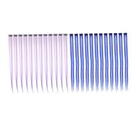 Baluue 24piezas Extensiones De Cabello Largas Con Clips Postizos De Vibrantes Para Fiestas y Eventos Incluye Unidades Joya y Hada Fácil De Usar Dañar El Cabello