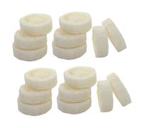 Baluue 25piezas Cepillo De Baño De Lufa Esponja De Lufa Natural Para Ducha y Baño Jabonera Almohadilla Esponjas Exfoliantes