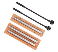 Baluue 2juegos Kit De Carillones De Viento De Metal y Tubo De Madera Instrumento Musical Con Para Yoga y Oración