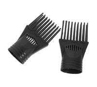 Baluue 2piezas Boquilla Peine Para Secador De Pelo Para Alisar y Desenredar Cabello Distribución Uniforme De Aire Uso Profesional