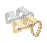 Baluue 2piezas Brackets Dorados Huecos Forma De para Dientes Hip Hop Rejillas Brillantes para Hombres y Mujeres Accesorios para Dientes para Disfraz De Rapero y Halloween