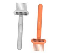 Baluue 2piezas Cepillo Limpiador Para Peines Herramienta De Limpieza De Peine y Cepillo Para Eliminar Cabello Accesorio Práctico Para Mantener Libres De Residuos
