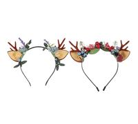 Baluue 2piezas Diadema de Alce Decorativa para Fiestas y Cosplay para Navidad Cuernos de Ciervo Realistas Tocado Elegante para Actuaciones y Eventos Especiales