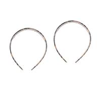 Baluue 2piezas Diadema Decorativa Antideslizante Para Ducha y Lavado De Cara Accesorio De Pelo Para Mujer Acetato Diseño Toothed Para y Ocasiones Especiales