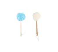 Baluue 2piezas Esponjas De Baño Exfoliantes Mango De Azul y Blanco Para Ducha y Exfoliación De Piel Estimula La Circulación y Elimina Impurezas