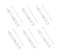 Baluue 2piezas Estuche Portátil De Viaje para Cepillo De Dientes y Pasta De Dientes Kit De Higiene Práctico y Elegante para Camping y Hotel Blanco