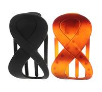Baluue 2piezas Horquillas Planas Cabello Clips Antideslizantes De Doble Forma Para Mujeres Accesorios Elegantes Para Tipo De Cabello