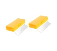 Baluue 2piezas Microscope Calibration Slide Ruler with Storage Box Accurate Reticle for Microscope Camera and Objective Stage Slide Micrometer for Precise Measurement