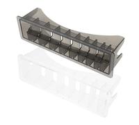 Baluue 2piezas Organizador De Peluquería Unidades Caja De Almacenamiento Rectangular De Plástico Guía y Base De Rejillas Estuche para Guardar Peines De Barbero Herramientas De Peluquería