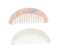 Baluue 2piezas Peines Anchos De Peluquería Mini Peines Para Alisar Cabello Resistantes