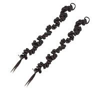 Baluue 2piezas Pelucas Trenzadas Largas Extensiones De De Caballo Postizo Para Mujer Trenzado