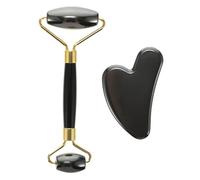 Baluue 2piezas Rodillo De Masaje Facial y Barra De Gua De De Masaje Para Cuidado y Relajación