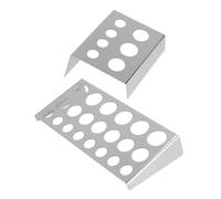 Baluue 2piezas Soporte De Tazas De Pigmento De Acero Inoxidable Para Tatuajes y Maquillaje Organizador De Portátil Para Inks y Accesorios
