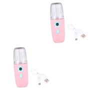 Baluue 2piezas Spray Facial Nano Hidratante Portátil Usb Rociador De Agua Para Piel Humidificador De Rostro Maquillaje Hidratación Diaria Para Mujeres y Cuidado Piel