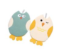 Baluue 2piezas Toallas Baño Manoplas Baño Animales Kit Algodón Poliéster Ligeras