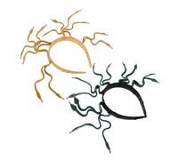 Baluue 2piezas Tocado de Faraón Egipcio Flexible Color Terroso y Oscuro Accesorio de Cabeza para Disfraces de Halloween y Role Play