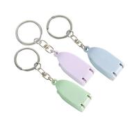 Baluue 3 Piezas Cortaúñas Plegable de Acero Inoxidable para Uñas Llavero Multicolor, Herramienta Portátil de Manicura Mujeres, Práctico para Uso Doméstico y Viaje Color Aleatorio
