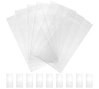 Baluue 30 Fundas Transparentes de PVC para Marcapáginas 77X163 CM Juego de 30 Bolsas Organizadoras para Estudiantes y Amantes Lectura Accesorios Prácticos para Guardar y Exhibir
