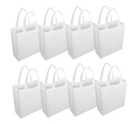 Baluue 30 Piezas Bolsas de No Tejida Reutilizables Bolsas de Compra con Asas Resistentes Color Sólido Ligeras y Prácticas para Mujer Hogar y Tiendas