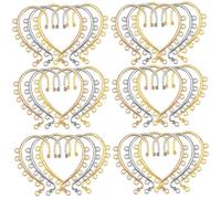 Baluue 30 Piezas Ganchos para Pendientes DIY con Accesorios para Joyería Orejeras sin Perforación de Plata y para Manualidades y Diseño