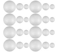 Baluue 300 Piezas Medias Bolas de Poliestireno Bolas de Espuma para Manualidades Semicirculares de Poliestireno para Decoración de Manualidades para Proyectos Escolares y Decoració