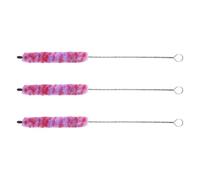 Baluue 3piezas Cepillo de Limpieza Piccolo para Flautín Hisopo de Cepillo para Reparación y Cuidado de Instrumentos Varilla de Limpieza para Flautín Interior