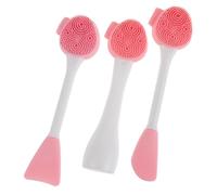 Baluue 3piezas Cepillo Limpiador De Silicona Unidades Para Mascarillas Herramienta De Belleza Cuidado Piel Para Rutinas De Skincare
