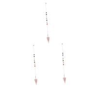 Baluue 3piezas Colgante Hexagonal De Cristal Para y Sanación De Chakras Péndulo De Accesorio Para Decoración De Joyería y Manualidades