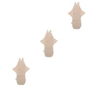 Baluue 3piezas Compresas Reutilizables De Algodón Lavables Para Mujeres Almohadillas Sanitarias De Días y Noches Diseño De Orejas De Aleatorio y Cómodas