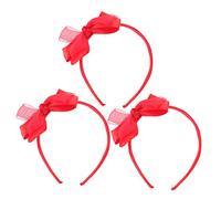 Baluue 3piezas Diademas Moño Flexible y Duraderas Para Fiestas Adornos De Pelo Para Eventos