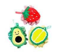 Baluue 3piezas Esponjas De Baño Exfoliantes De Frutas Esponja Vegetal Ducha Cuerpo Limpiadoras De De Colores