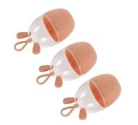 Baluue 3piezas Estuche Para Esponjas De Maquillaje Contenedor De Almacenamiento De Cosméticos Organizador De Accesorios De Diseño De Mascota Para y