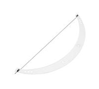 Baluue 3piezas Herramientas De Maquillaje Para Cejas Kit Con Molde Transparente y Línea De Posicionamiento Lunar