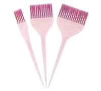 Baluue 3piezas Peine para Teñir el Cabello con Mango de Purpurina Aplicador de Tinte de Color Kit de Pinceles para Teñir el Cabello con Precisión Salones de Belleza