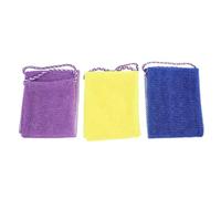 Baluue 3piezas Toallas de Baño Extra Larga Depurador Corporal para Ducha Adecuado para Baño y Cuerpo Esponja Exfoliante Espalda