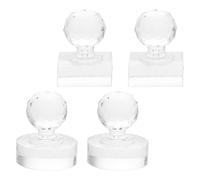 Baluue 4 Moldes para Sombras de Ojos Reutilizables, Estampador de Maquillaje de Plástico, Herramientas para Prensar Polvos, Accesorios para Reparación de Paletas, Kit Portátil