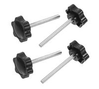 Baluue 4 Perillas De Apriete Moleteadas Tuercas De Hardware Tornillos De Perilla De Tornillo De Manija De Flor De Ciruelo