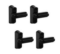 Baluue 4 piezas Cerraduras de Seguridad para Ventanas Upvc Tipo T de Aleación de Zinc de Bloqueadores Antiapertura con Sonido de Alerta para Puertas y Ventanas