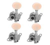 Baluue 4 piezas Clavijas de Afinación para Ukelele Rl con Botones Cabezas Máquina Vintage Abiertas Precisión y Compatibilidad para Instrumentos Acústicos