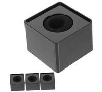 Baluue 4 Soportes para Micrófono Estación de Bandera Cuadrada, Material ABS y Esponja, Buena Estabilidad y Protección para Micrófonos de Reportaje
