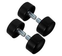 Baluue 4 Tapas Negras para Extremos de Barra de Cortina de 19Mm 3/4 Remates Decorativos Cilíndricos para Barras de Cortina en Sala Dormitorio y Oficina Accesorios Ligeros y Fáciles