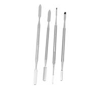 Baluue 4 Varillas De Acero Inoxidable Para Maquillaje Agitador De Cosméticos Herramienta De Mezcla De Manicura Colores