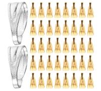 Baluue 400 Cierres de Hierro Forma de Pinza para Collares y Pulseras, Conectores Versátiles para Manualidades y Accesorios de Joyería DIY