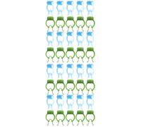 Baluue 40piezas Clips Para Detener Hemorragias Accesorios De Respiración Para Uso Hogar Incluye Clips Azules y Verdes