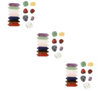 Baluue 42piezas Cristales Para Decoración y Yoga De Sanación y Adornos De Escritorio Caja Para De Chakras y Manualidades