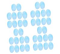 Baluue 48piezas Cubierta De Silicona Para Orejas Protector De Oído Para Protección Durante Tintes y Tratamientos De Belleza Color Azul Para Uso Personal y Salones De Peluquería