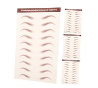 Baluue 4hojas Pegatinas De Ceja Impermeables Adhesivos Diseño Natural Transferencia Para Mujeres Look Refinado y Duradero